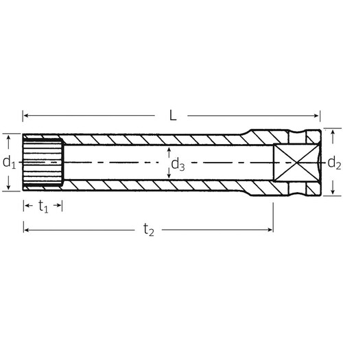 スプラインソケット3/8 DRX3/8