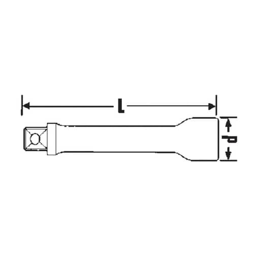 エクステンションバー3/8 DR/160mm