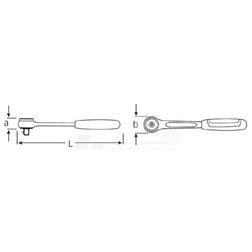 ラチェットハンドル 3/8 DR/193mm