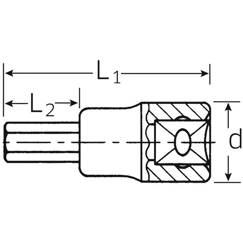 ビットソケット1/2 DR/7/32 X60