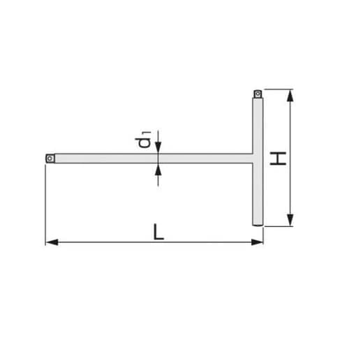 T型ハンドル1/4 DR