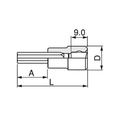 ビットソケット1/4 RD/3.0X35