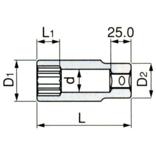 ディープソケット EA618LM−36