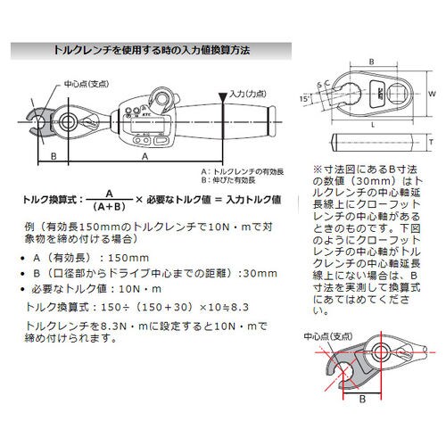 クロウフットレンチ EA618PJ−14