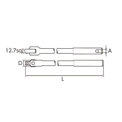 スピンナーハンドル1/2 DRX787mm