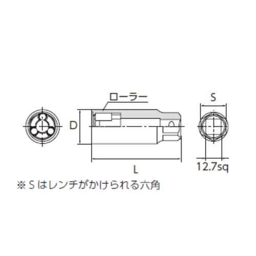 スタッドボルトリムーバー1/2 DRxM8