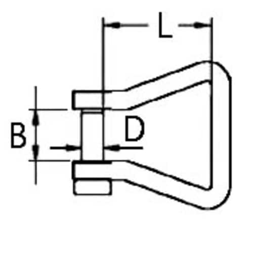 バンドシャックル(ステンレス製)90.7kg