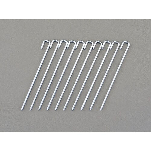 ロープ止め金具(J型/10本)φ5.0x200mm