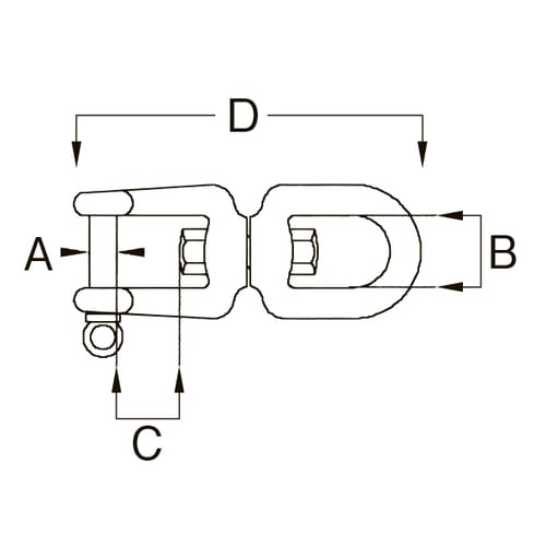 スイベル(ステンレス製)490kg/92mm