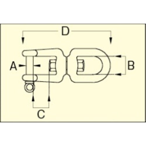 スイベル(ステンレス製)3150kg/219mm