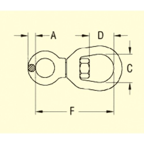スイベル15.9X44.5X38.1