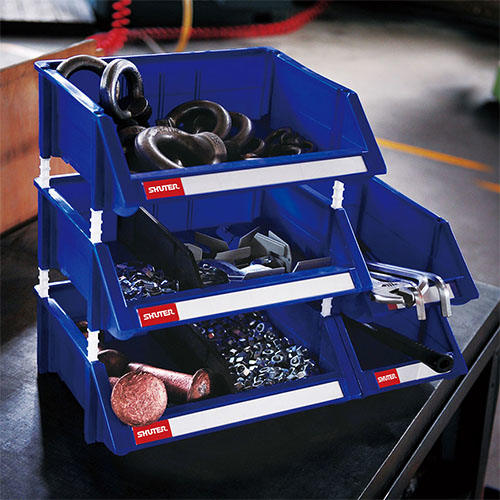 パーツトレー(重ね置型/青)208X353X155