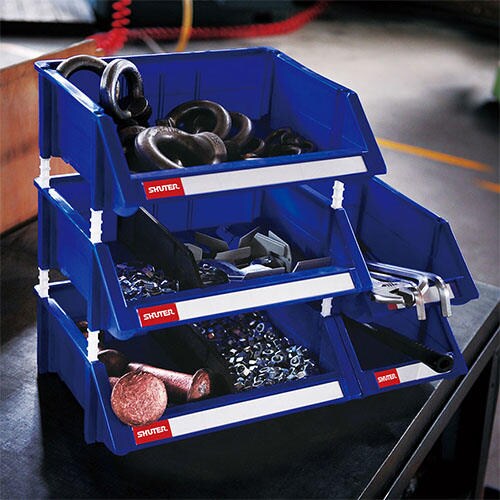 パーツトレー(重ね置型/青)300X480X178