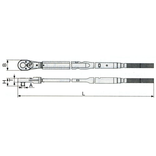 ラチェットトルクレンチ100−1000N・1 DR
