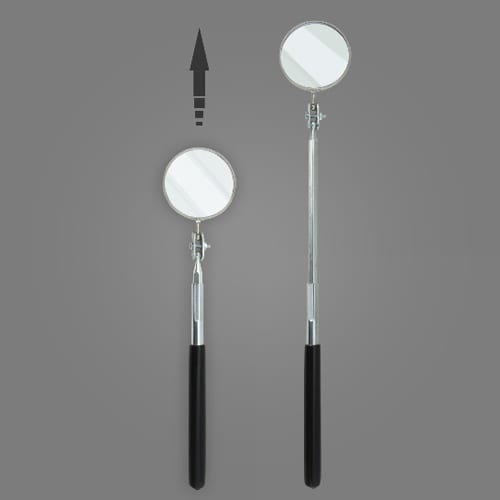 点検ミラー(伸縮型/2倍)φ57/254−355