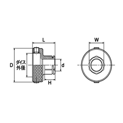 丸ダイスホルダーφ38mm用