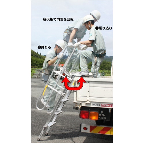 トラック昇降はしご1.02−1.44m