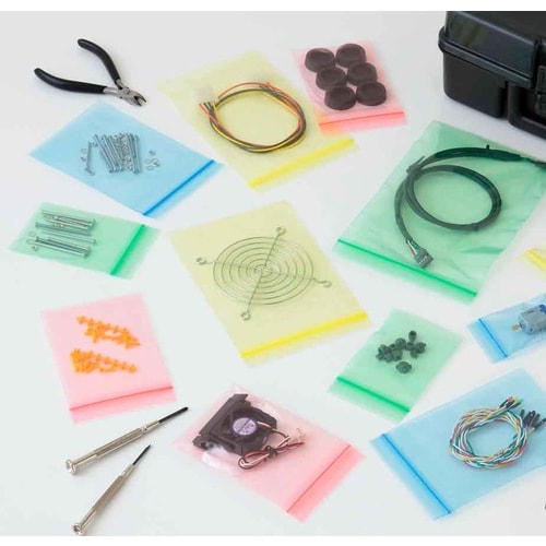 ポリ袋(チャック付/黄/200枚)85X120mm