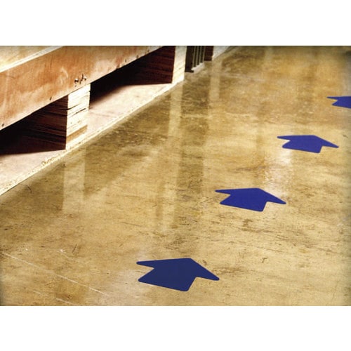 矢印テープ(黄/100枚)100mm