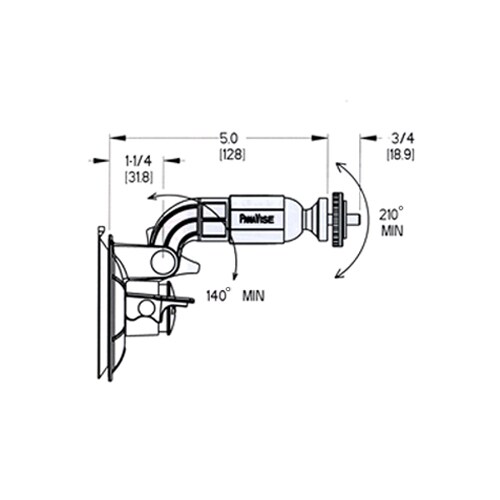 CCTVマウント(吸盤式)114mm