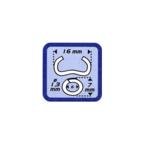 ホグリング(ガルバ鋼/1250個)1.3X16mm