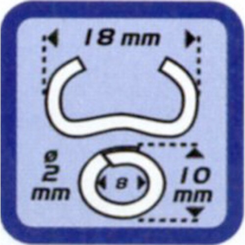 ホグリング(ガルバ鋼/1200個)2.0X18mm