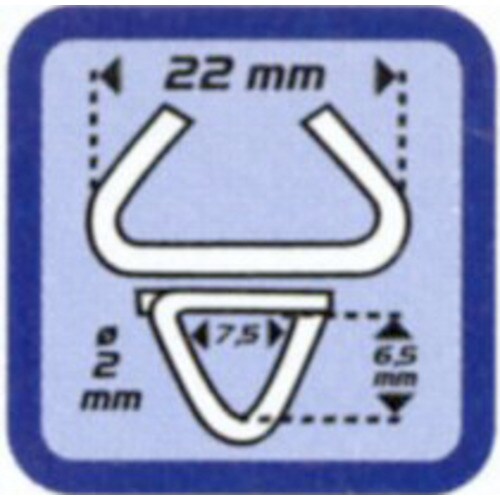 ホグリング(ガルバ鋼/1000個)2.0X22mm