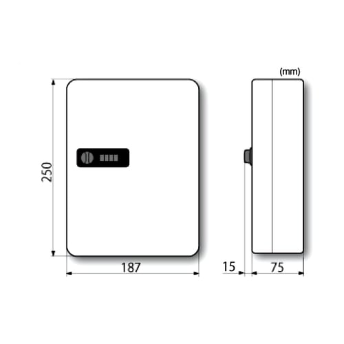 キーボックス/ダイヤル式30本187X75X250