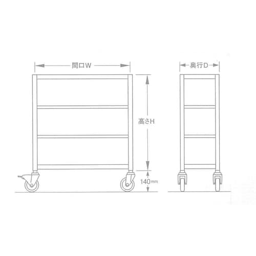 スチール棚1500X600X1200mm/4段