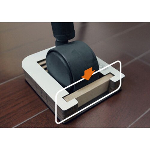 キャスター用ストッパー(耐水/ロック付/白)50