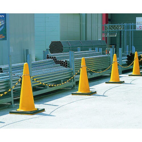 プラスチックチェーン(コーン用・黄)6mmX2m