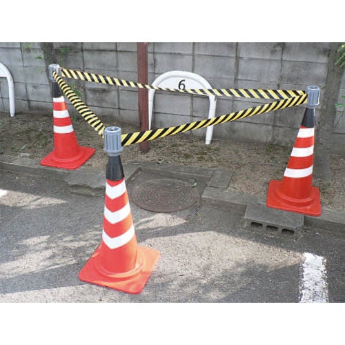 標識テープ(コーン用トラ)60mm5m