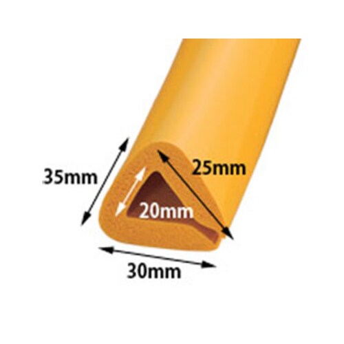 クッションガード(挟み込型)黄35X25/0.9