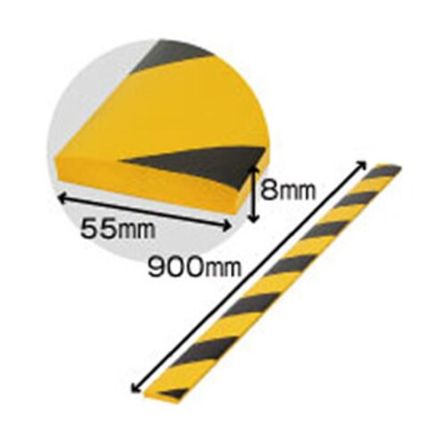 クッションガード(トラ/2本)55x8x890mm