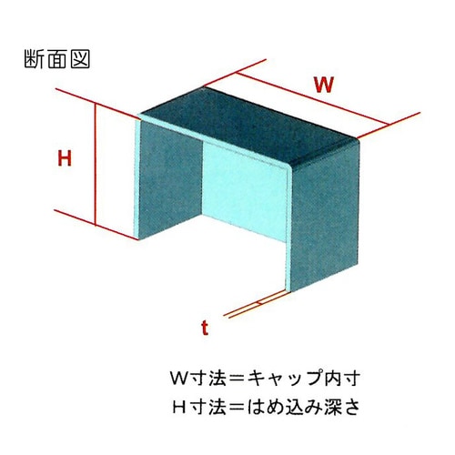 角型保護キャップ(イエロー/2個)60X40mm
