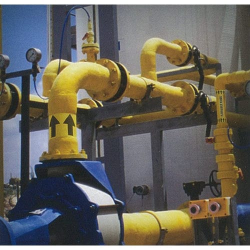 配管方向指示テープ(赤/白)25mmX16.5m