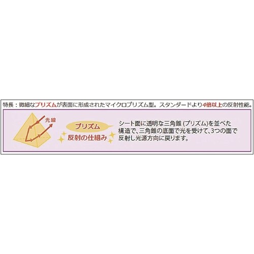 反射テープ(レッド)25mmX0.6m
