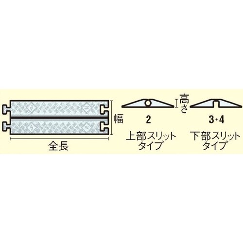 ケーブルプロテクター(黄)914X292X41