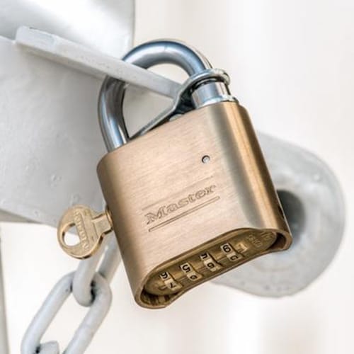 ダイアル錠(リセットキー付)50mm