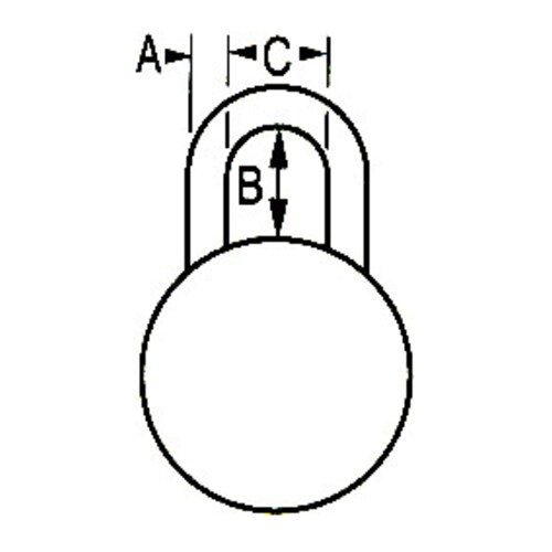 ダイアル錠(黒)48mm
