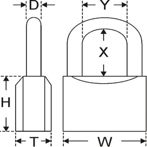 シリンダー南京錠(同一キー)30mm