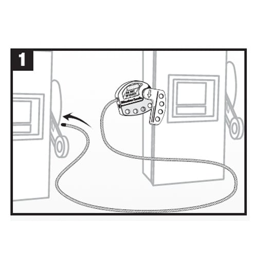 ケーブルロックアウトφ4mmX1.8m