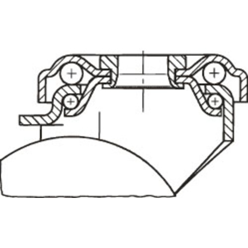 キャスター(自在金具・差込型)100mm