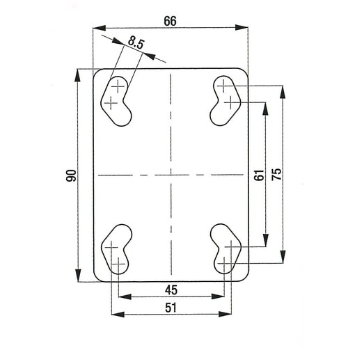 キャスター(自在金具)EA986GG−14