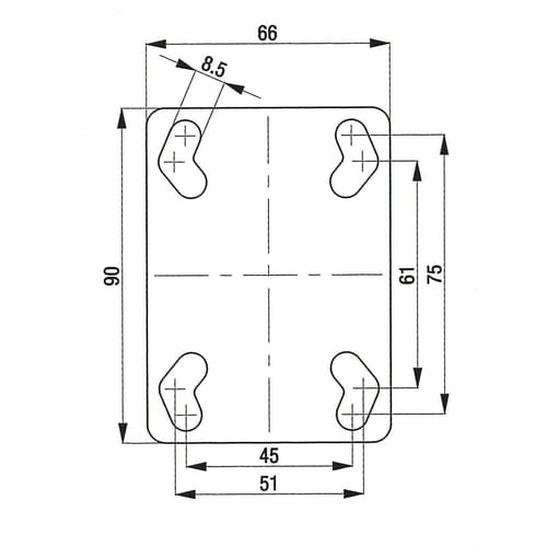 キャスター(自在金具)EA986GG−15