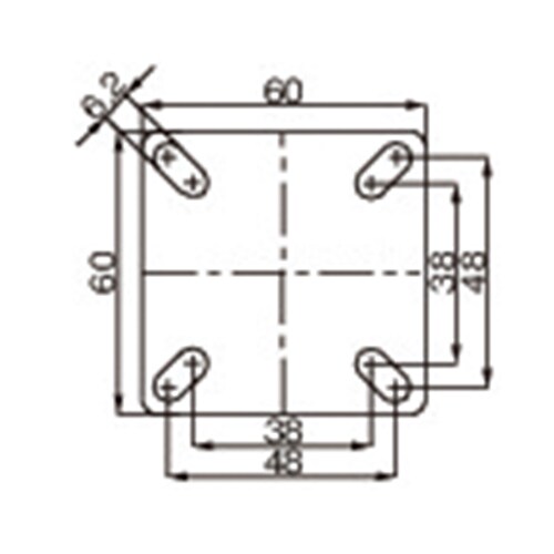 キャスター(固定金具)EA986GG−75