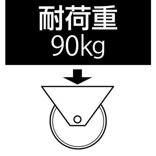 キャスター(自在金具・ブレーキ付/耐熱)125mm