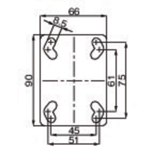 キャスター(自在金具)EA986GQ−100