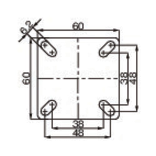 キャスター(自在金具)EA986GR−50