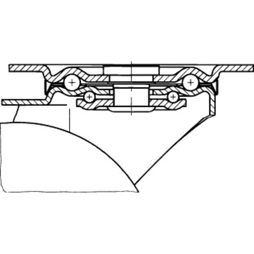 キャスター(自在)100mmEA986HB−100